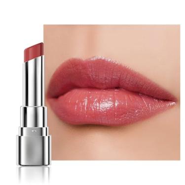 Imagem de HHLTOH 1 batom hidratante labial matizado – melancia pêssego rosa transparente hidratante para lábios secos – protetor labial nutritivo para todas as mulheres com um aroma natural sutil (S02 Summer)