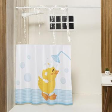 Imagem de Cortina de PVC para Box Banheiro - Kit Completo c/Ilhos e (PATO)