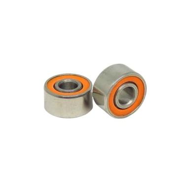 Imagem de 10 peças 3x8x4mm S693 2RS rolamentos híbridos de aço inoxidável 693 S693 RS S693C 3 * 8 * 4 mm ABEC-7 carretéis de fundição e rolamento miniatura de carro RC