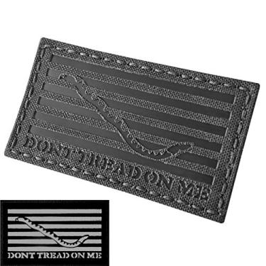 Imagem de Infrared Dont Tread On Me First Navy Jack IR Lasercut Patch (Blackout Subjugado)