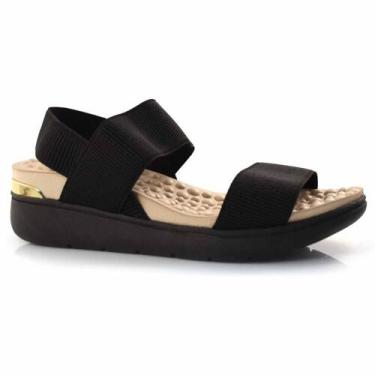 Imagem de Sandália Anabela Feminina Modare 7151.102.21177, Preto, 37
