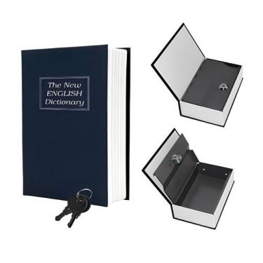 Imagem de Cofre Livro Camuflado Formato Porta Joias Discreto C/ 2 Chaves - ZEM