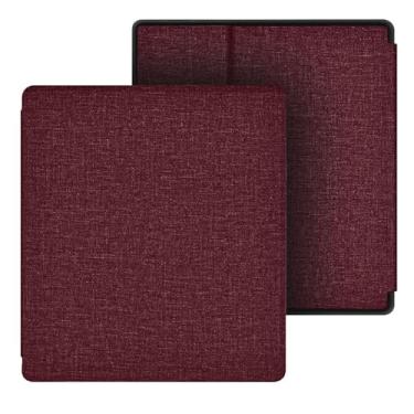 Imagem de Yzlvigrous Textura de Pano Capa para Kindle Oasis 9th/10th Gen 2017/2019, Capa Ultrafina com PC Back, Modelo: CW24WI/S8IN4O, Tampa de 7 Polegadas com Recurso de Agueira do Sono Auto