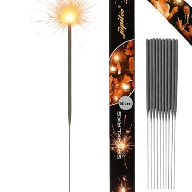 Imagem de 12 Vela Sparkles 60 Cm Casamento Festa Aniversario Entrada dos Noivos 3 minutos Sem Fumaça