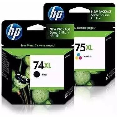 Imagem de Cartucho Hp 74xl 75xl Preto E Color