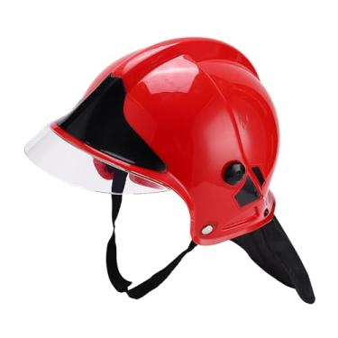 Imagem de RNXRZANK Boné de Beisebol com Tira para O Queixo, Boné de Treino de Softball, Equipamento para Uso Interno, Vermelho