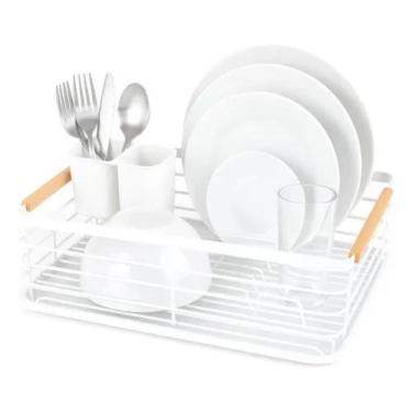 Imagem de Escorredor De Pratos Com Bandeja Branco - Dolce Home