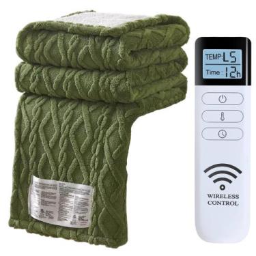 Imagem de Cobertor aquecido XINIUSLEEP elétrico com controle remoto sem fio 50x6