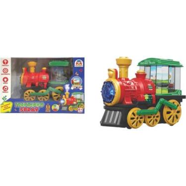 Imagem de Brinquedo para Bebê Trenzinho SPRAY com Luzes e Som - Braskit