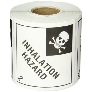 Imagem de Etiquetas de 10 x 10 cm - Perigo de inalação - 2