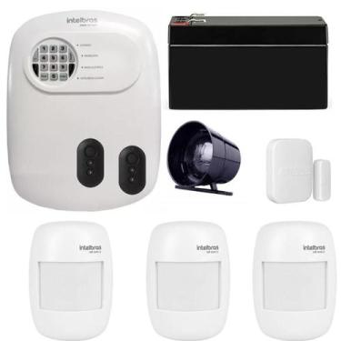 Imagem de Kit Alarme Intelbras App Com 04 Sensores sem Fio