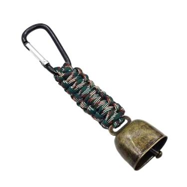 Imagem de Generic Sino barulhento para urso, decoração portátil, chaveiro, pingente para mochila, sino para animais de estimação, para escalada, emergências, Verde Escuro