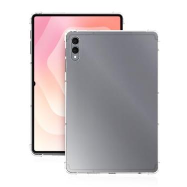 Imagem de Capa para Samsung Galaxy Tab S11 Ultra de 14,6 polegadas – Capa protetora de TPU transparente com airbag de quatro cantos, design à prova de choque, capa fina para tablet transparente antiarranhões