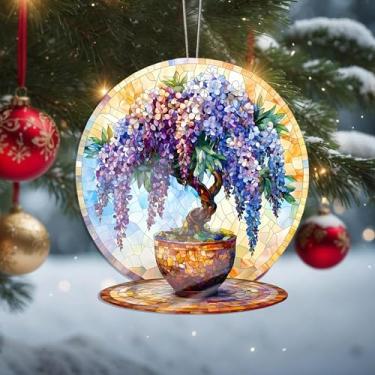 Imagem de Acrílico colorido, apanhador de sol, decoração de janela suspensa de coruja, arte de parede de arco-íris, para sala de estar, quarto, varanda, interior e exterior, jardim, enfeites de Natal 19 x 19 cm