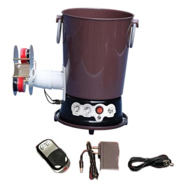 Imagem de YIJU Robô de tênis de mesa com alimentador automático de bolas de grande capacidade, dispositivo elétrico para treinamento de pingue-pongue em esportes ao, Cinza