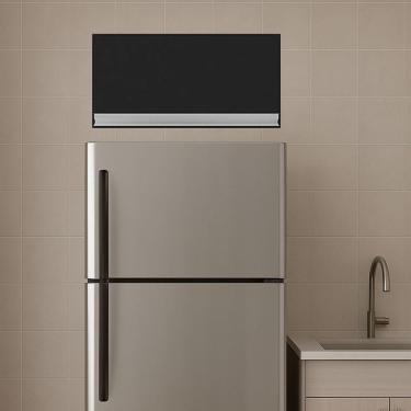 Imagem de Armário Cozinha Aéreo Geladeira 60cm Basculante Leticia A01 - D'rossi Preto