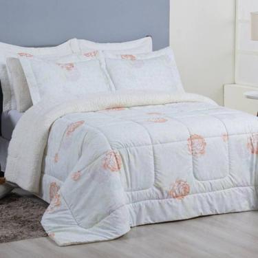 Imagem de Edredom Solteiro Coberdrom Top Line Estampado Hipercal/sherpa 2 Peças - Garden