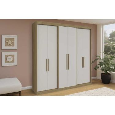 Imagem de Guarda Roupa Casal 6 Portas E 4 Gavetas Ph 18041 Cedro/off White - Herval