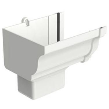 Imagem de Bocal Esquerdo Retangular Aquapluv Style Branco - 32029949 - Tigre Bocal Calha Retangu Esquerda Aquapluv Style Branco