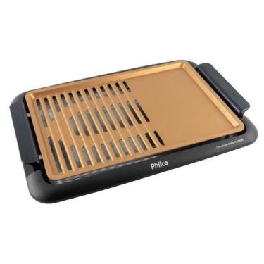 Imagem de Churrasqueira Elétrica Philco PCQ1500D 110V, Dourado e Preto, 110V