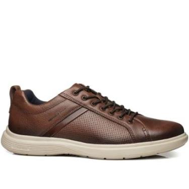 Imagem de Sapatênis Pegada Masculino em Couro Pinhão 112203-04-Masculino