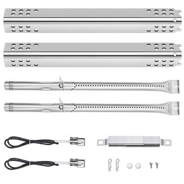 Imagem de Wanchao - Peças de reposição para churrasqueira Charbroil Performance 2 Burner 463673519 463625217 463625219 463673517 463673017 463347519 463275517 463244819, Cross. Sover Tube for Charter -