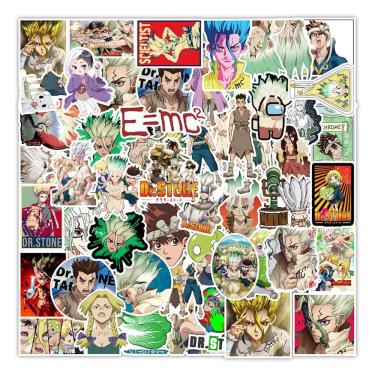 Imagem de Pacote de adesivos Stones Ages Anime 50 unidades Decorative Cartoon Sti
