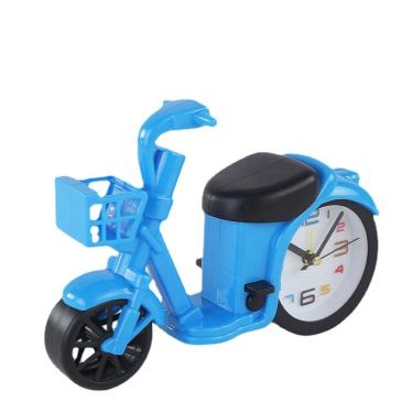 Imagem de Despertador, bicicleta infantil, design divertido de bicicleta azul