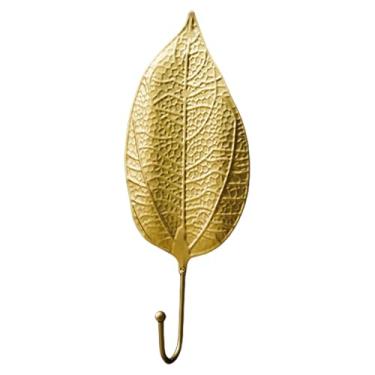 Imagem de Gancho de toalha de folha, cabide de folha | Ganchos para casacos em forma de montados na parede,Decoração de casa em de ouro, cabide de para quarto de banheiro, guarda-chuva de de chapéu