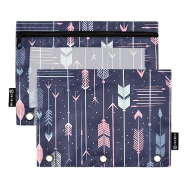 Imagem de Wassud Pacote com 2 Pastas de fichário com 3 furos, pasta organizadora de fichário para casa, escritório