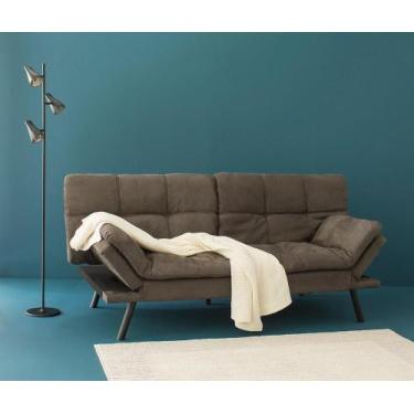 Imagem de Sofá Cama Moscou 82x182x86cm Cinza Just Home Collection