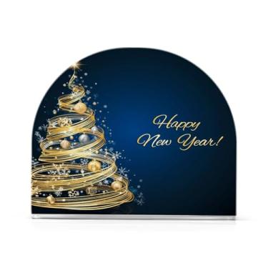 Imagem de Qilmy Suporte de guardanapo acrílico dourado brilhante para árvore de Natal, porta-guardanapos para mesas cozinha restaurante decoração de casa, suporte decorativo moderno para guardanapos de coquetel