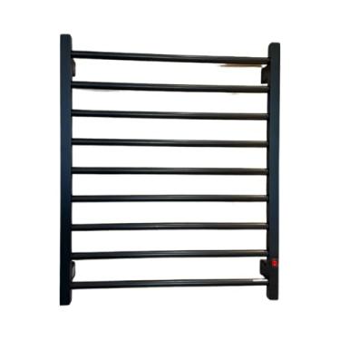 Imagem de Toalheiro Térmico Elétrico 9 barras Para 2 Toalhas de Banho Bivolt toalheiro termico secador de toalha(Preto,127/220)