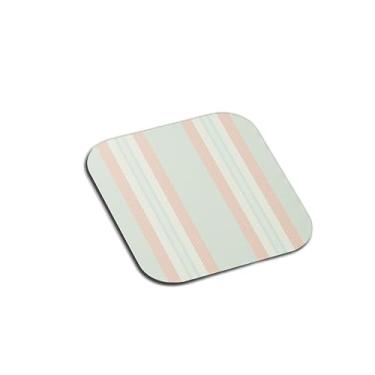 Imagem de Porta Copos Com Ilustração Personalizada Celebrar Tecido Listrado Decorativo - Tamanho 10.5x10.5 cm