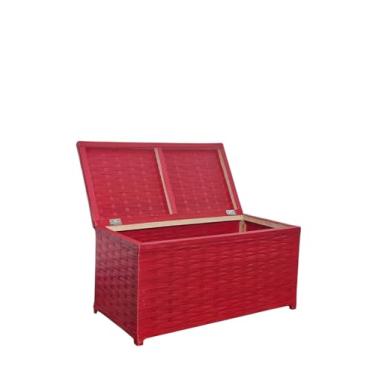 Imagem de Baú Horizontal Organizador para Brinquedos e Roupas, 60x30x30 cm (VERMELHO)
