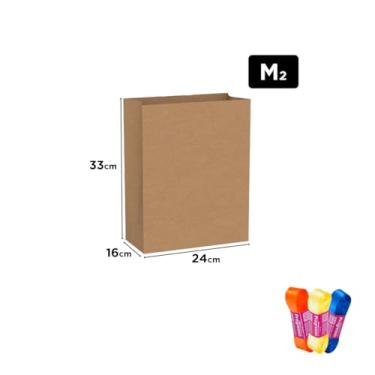 Imagem de Kit Saco Liso SOS Festcolor 34cm x 30cm x 19cm e Fita Cetim Impressa 22mm x 10 Metros