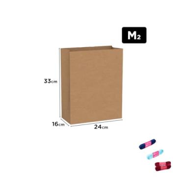 Imagem de Kit Saco Liso Sos Festcolor 34x30x19cm + Fita Cetim 10mmx10mts