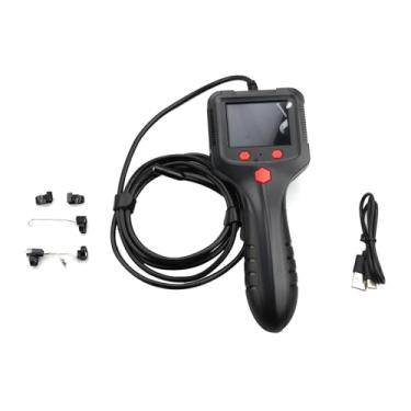 Imagem de Câmera endoscópica de 8 mm com luz, cabo de 2 m, boroscópio digital portátil com tela IPS de 6 cm