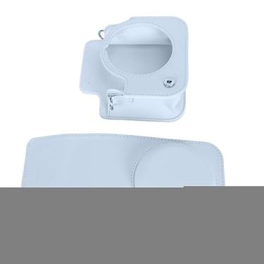 Imagem de Generic Estojo para Câmera, Interior Macio, Portátil, à Prova de Poeira, Capa para Câmera, Bolsa de Couro PU Elegante Com Alça de Ombro Ajustável para Mini 12 (Azul)