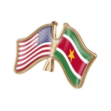 Imagem de QTAOEIONG Bandeiras dos Estados Unidos, EUA, América, EUA e muitos outros países, broche de liga de amizade com cruz, 1.3x0.9inch/32x23mm, Metal, Sem Pedra Preciosa