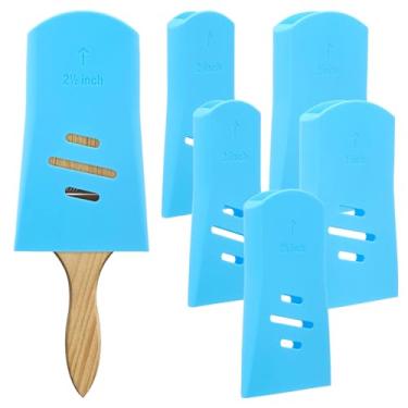 Imagem de Pacote com 6 capas de pincéis de tinta, mangas protetoras de silicone, 3 tamanhos (5, 6, 7 cm) para manter as cerdas retas, mangas protetoras de pincel para armazenamento de pincéis planos e angulares