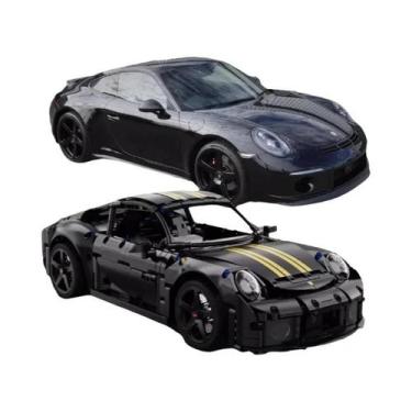 Imagem de Carro Esportivo RC Em Escala 1:10 2024 Blocos De Montar LED Controle R