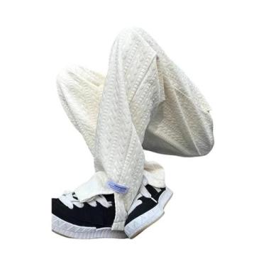 Imagem de Calças De Moletom Masculinas Baggy Hip Hop, Moda Casual Para Outono E 