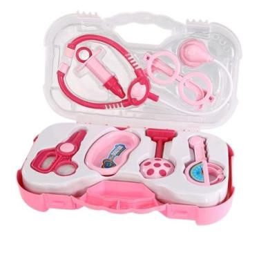 Imagem de Kit Medica Maleta Doutora 14x2 GRANDE Infantil com Estetoscópio e Aces