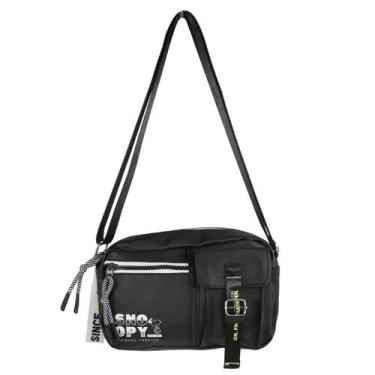 Imagem de Bolsa Semax Snoopy Feminina Pequena Transversal SP25001 Cor:Preto, Pre