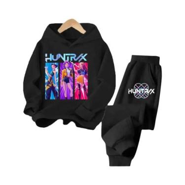 Imagem de Conjunto De Moletom Com Capuz Para Crianças K-pop Demon Hunter Menina 