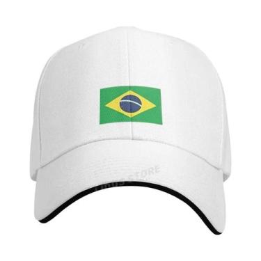 Imagem de Unisex ajustável Brasil bonés de beisebol, homem esporte ao ar livre, 