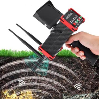 Imagem de GUAVFH Detector de ouro profissional, detector de metais, com tela, longo alcance de 16 m de profundidade, alcance de 100 m, caçador de tesouros de metal subterrâneo, para scanner de cobre dourado e