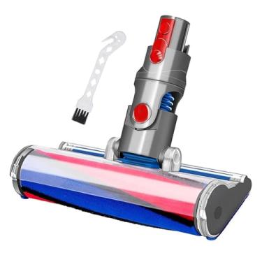 Imagem de Hujscufdjy Aspirador de pó motorizado com cabeça de escova de rolo, rolo macio adequado para piso duro, compatível com Dyson V7 V8 V10 V11 V15 G5