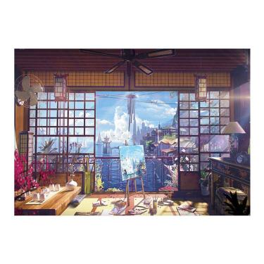 Imagem de Tapeçaria, cabana suspensa na parede, microtecido estético 150x110cm